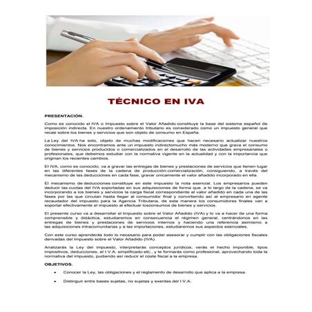 Técnico en IVA