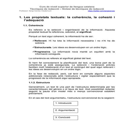 Síntesi de tècniques de redacció II