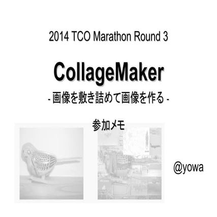  2014 TCO Marathon Round 3 (yowa)
