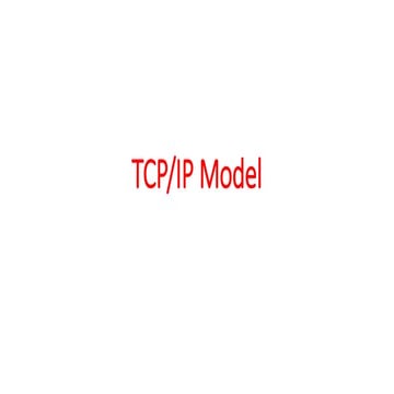 Tcp/Ip Model | PPT