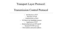 TCP/IP Basics | PPT