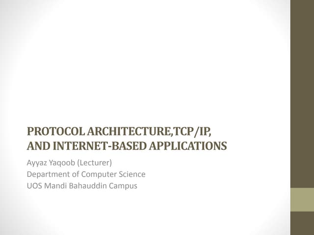 TCP/IP Protocols