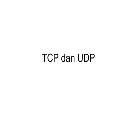 Tcp Udp Notes | PDF