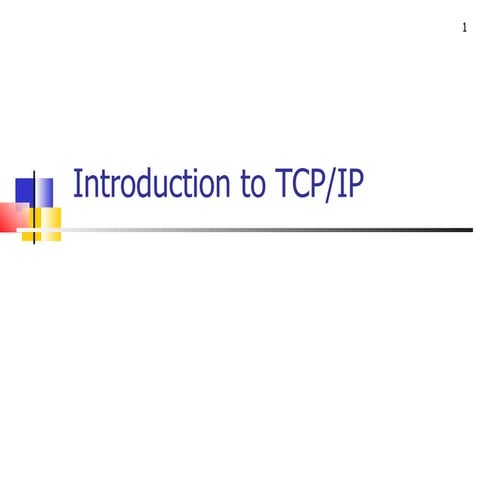 Tcp ip | PPT | Computer Networking | Computing