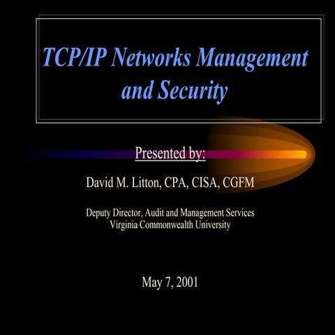 Tcp ip management & security | PPTX