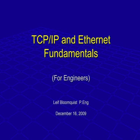 TCP/IP For Engineers
