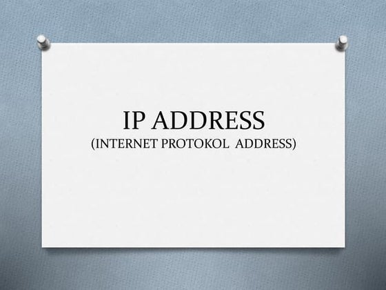 1. Presentation IP Basic & Routing on Network | PPTX