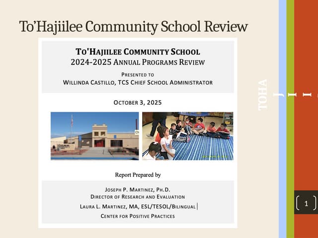 Data Review Slides for TCS Strategic Planning
