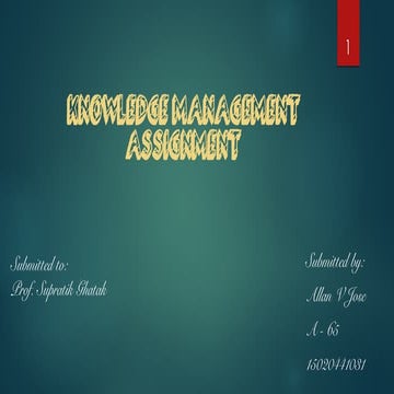 Knowledge Management