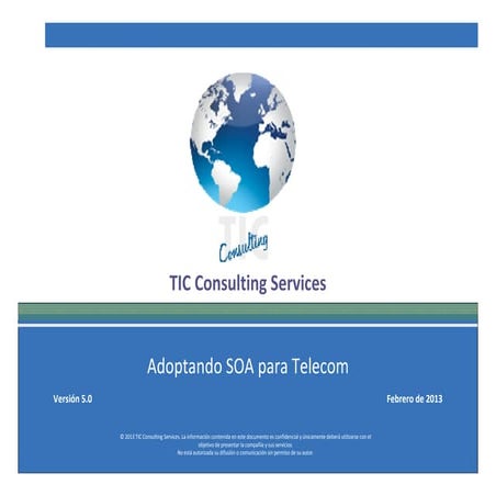 TCS presentación de servicios SOA