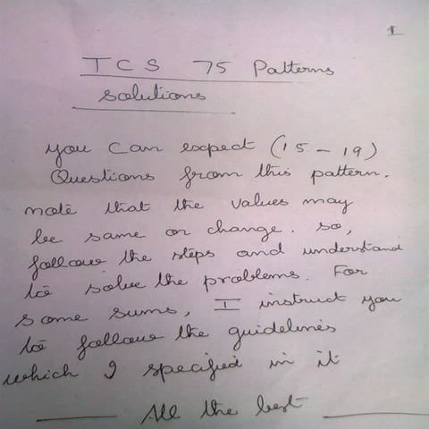 Tata Consultancy Services (Question Bank )