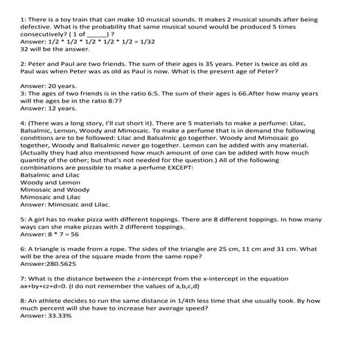 Tcs apti preparation