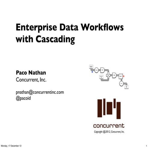 Enterprise Data Workflows with Cascading | PPT