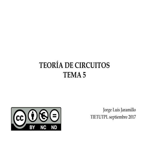 Teoría de circuitos 5/7