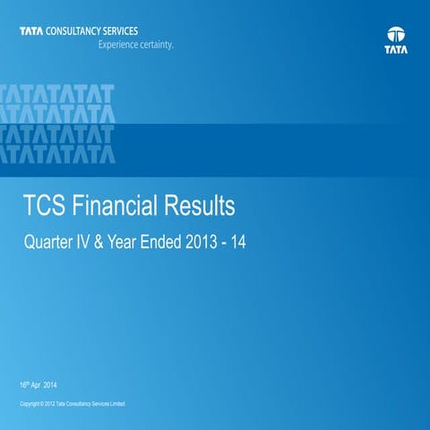 TCS Fact Sheet Q4 FY14
