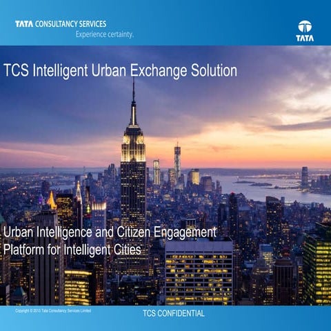 TCS Intelligent Urban Exchange Solution - Urban Intelligence and Citizen Enga...