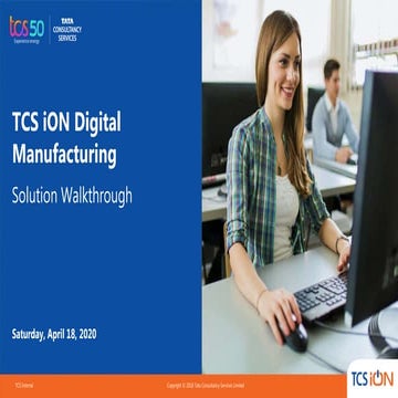Tcs Ion Manufacturing Erp Presentation Pptx