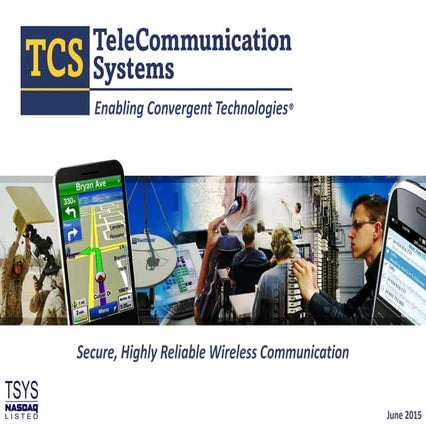 Telecommunication Systems IR presentation 25-06-1015