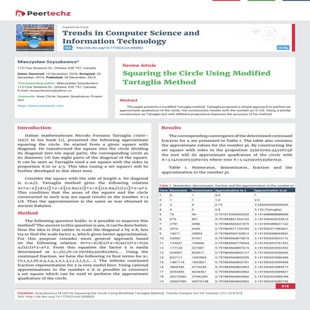 Trends in Computer Science and Information Technology