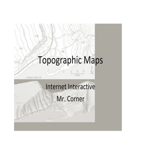 Earth Science Mapping; interactive topographic maps