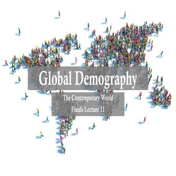Understanding Global Demography: Population Trends and Impacts | PPTX