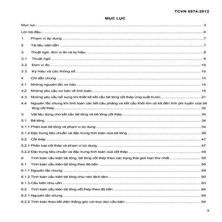 TCVN 5574:2012 - Kết cấu Bê tông và Bê tông cốt thép - Tiêu chuẩn thiết kế