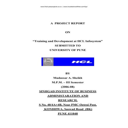 Td hcl infosystem