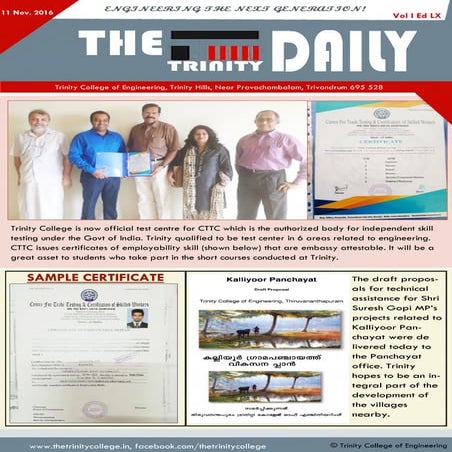 Trinity Daily Nov 27, 2017 | PDF