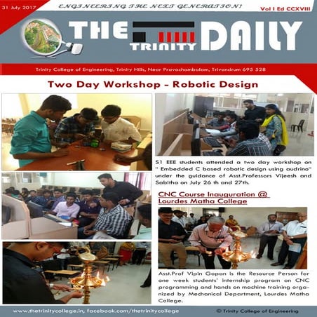 Trinity Daily July 31, 2017