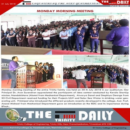 Trinity Daily Feb 14, 2018 | PDF