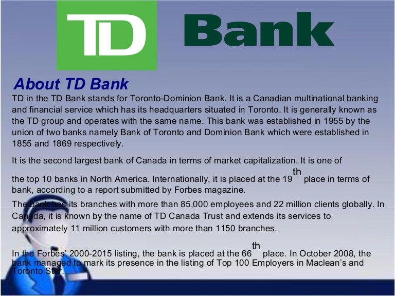 Td Bank Customer Support Number