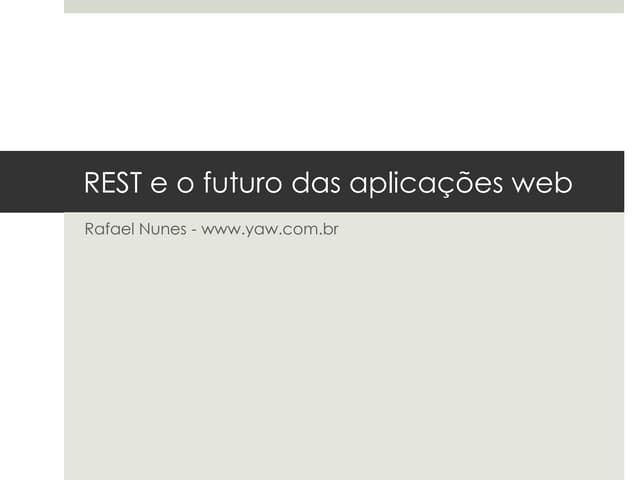 REST and JEE