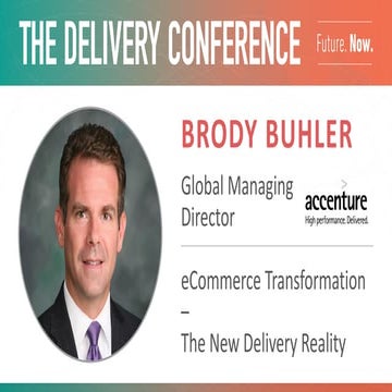 #TDC17 -  Accenture - Ecommerce Transformation - The New Delivery Reality