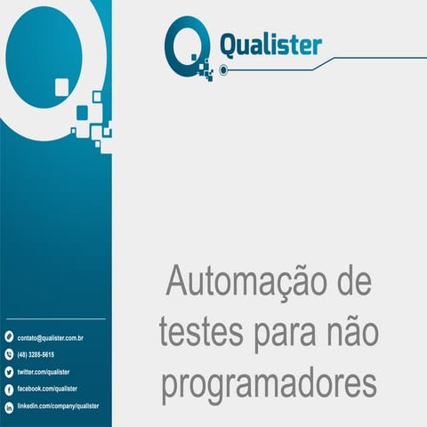 TDC-2014 Automação de testes para não programadores com selenium e keyword driven