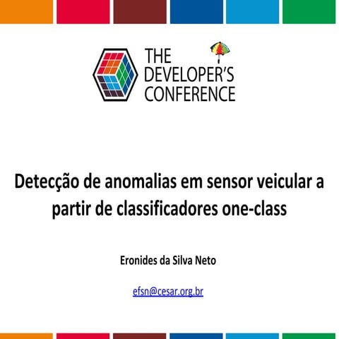 Detecção de anomalias em sensor veicular a partir de classificadores one-class