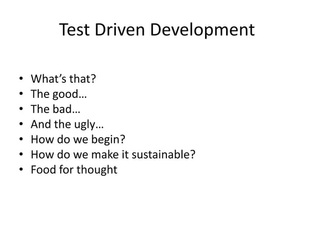 Tdd