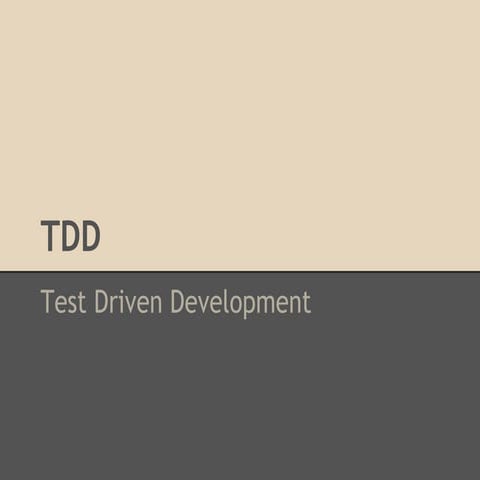 Tdd