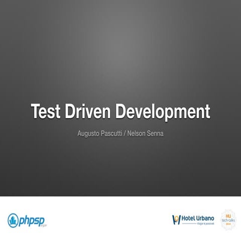 TDD - Test Driven Development (em PHP)