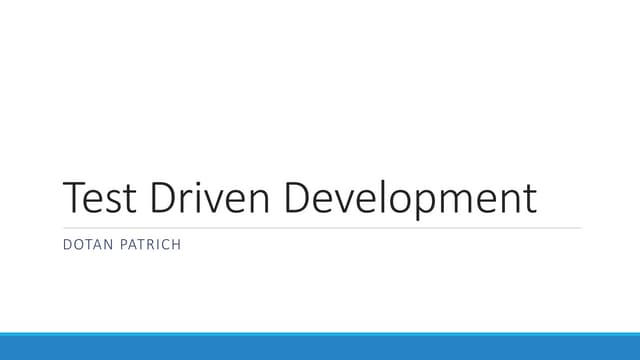 TDD