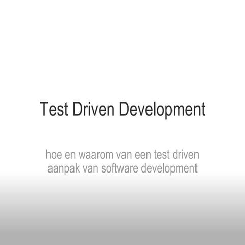 Test Driven Development | PPT