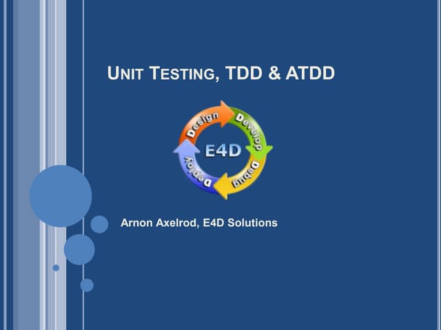 Tdd & clean code