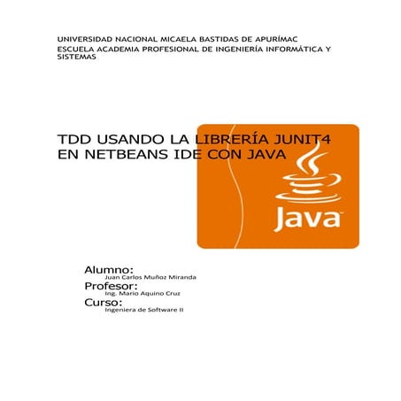 Tdd en java | PDF