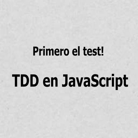 TDD en java script