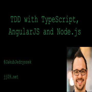 TDD with TypeScript, AngularJS, and Node.js