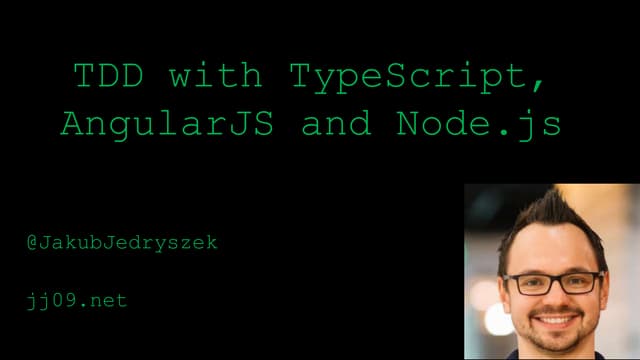 TDD with TypeScript, AngularJS, and Node.js