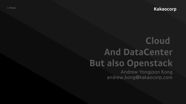 Cloud data center and openstack