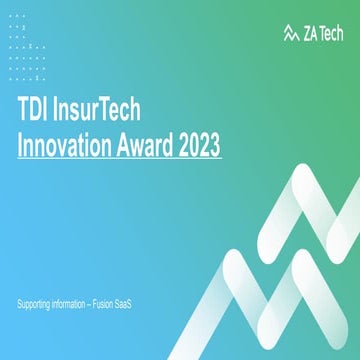 ZA Tech - Insurtech Innovation Award 2023