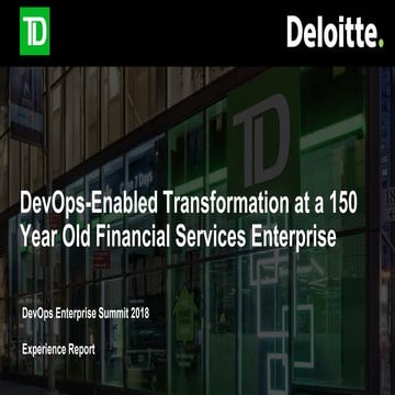 TDI GPS + Deloitte DevOps Journey