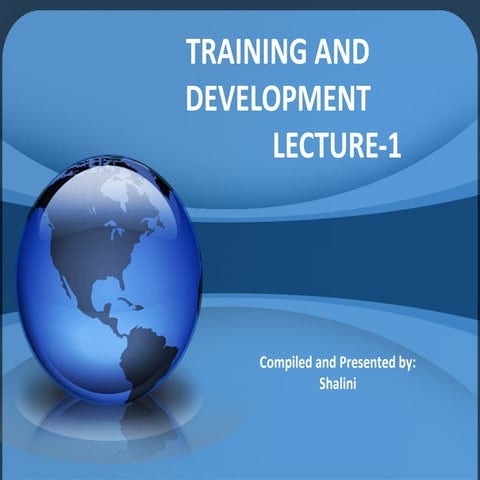 Training and development Introduction | PPT