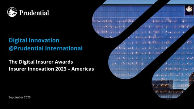 Prudential Financial – Insurer Innovation Award 2023